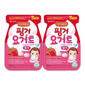 아이배냇 핑거 요거트, 딸기, 20g, 2개