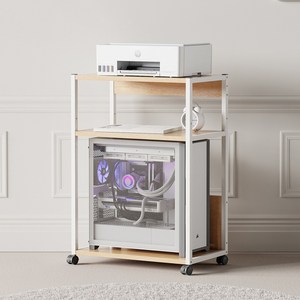 에이플러스 컴퓨터본체 프린터 2단 선반 받침대 거치대