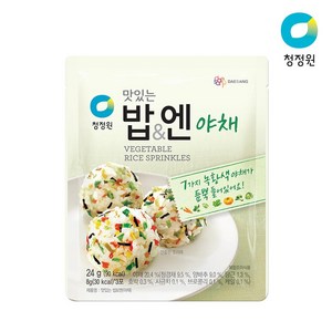 청정원 맛있는밥& 엔 야채 후리가케, 24g, 1개