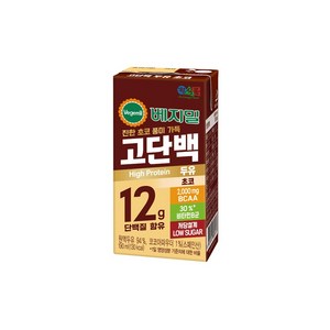 [베지밀] 고단백두유 초코 190mlx16팩x2박스 (32팩), 32개, 190ml