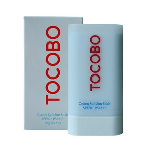 토코보 코튼 소프트 선스틱 19g SPF50+ PA++++, 1개