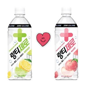 링티제로 복숭아맛 12개 + 레몬라임맛 12개 총24개(500ml), 복숭아12개 레몬12개, 24개, 500ml