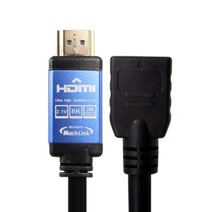 마하링크 HDMI Ve2.1 M/F 연장 케이블, 1개, 20cm