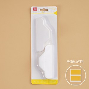 에쉬울프 마그넷 클립 바 2p, 화이트, 1개