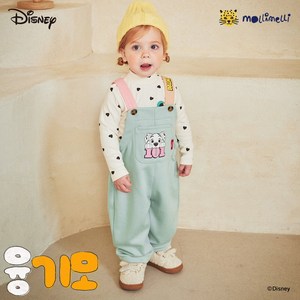 몰리멜리 디즈니 아동용 101 달마시안 까꿍 융기모오버롤팬츠