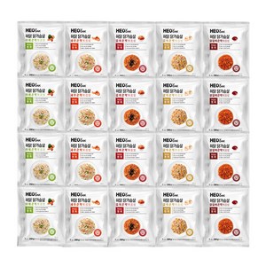 허닭 닭가슴살 곤약볶음밥 250g 5종 혼합(야채+새우+김치+갈릭+닭갈비), 4세트
