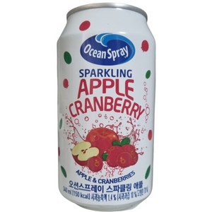 오션스프레이 스파클링 애플 크랜베리 345ml, 340ml, 6개