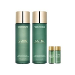 김정문알로에 큐어 하이드라 수딩 에멀젼 130ml +토너 130ml, 4세트