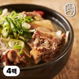 대한우리 진한 마구리 갈비탕, 4개, 800g