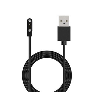 데이터 케이블 스탠드 USB 충전 브래킷 전원 충전기 2 핀 스마트 워치 용., 검은색, 4.0mm 12.3mm, 1개