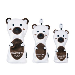 달밤마켓 곰돌이 골프채커버 귀여운 아기베어 Golf Club Cover 헤드커버, 드라이버커버-MSAV01