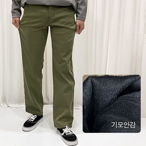 도크네 기모 면바지 세미와이드핏