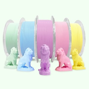 킹룬코리아 3D프린터 1.75mm 파스텔 PLA 필라멘트 1KG, PLA 파스텔_핑크