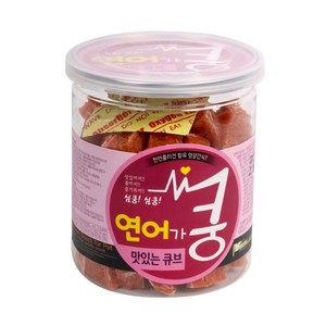 브리더랩 강아지 큐브 건조간식 200g, 연어가쿵, 6개