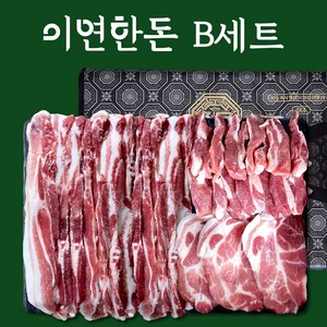 이연한우 1+ 한돈 선물 세트 B (삼겹살+목살+가브리살), 1개, 2kg