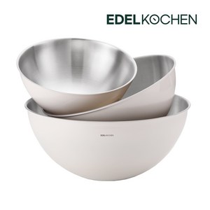 에델코첸 믹싱볼 3종세트 (바닐라크림) (20 24 28cm) (박스O), 1개