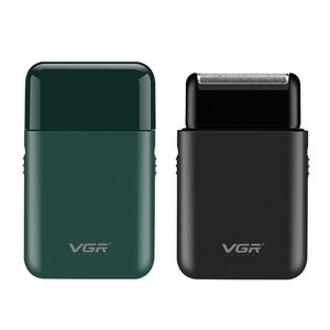 VGR 남성 미니 전기면도기 커터 여행 출장 차량용 면도기 V-390, 블랙