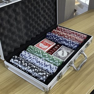 카지노칩 세트 국제규격 세븐 카드 포커칩 게임칩 300pcs, 품명:카지노칩 세트 300pcs, 1개