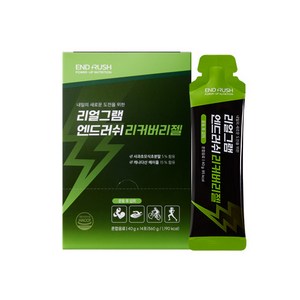 엔드러쉬 에너지젤 리커버리젤 메이플시럽 마그네슘 애플사이다비니거, 1박스, 14회분