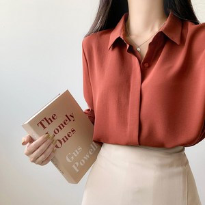[재구매최고 / 3만장돌파] 데일리 링클프리 히든버튼 긴팔 블라우스 IT7810