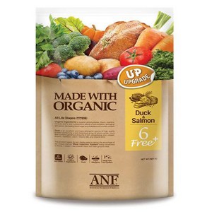 ANF 유기농 플러스 오리&연어 강아지 사료, 5.6kg, 1개