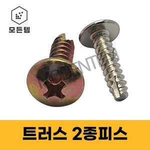 트러스2종나사 2종피스 태핑나사 소량판매 아연 니켈, 니켈TH2종나사 M4 x 10mm(40개)