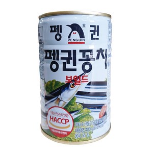 펭귄 꽁치보일드 통조림, 400g, 12개