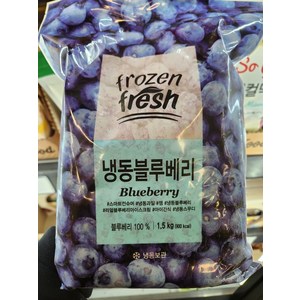 노브랜드 냉동 블루베리 1.5kg fozen fesh 아이스박스+아이스팩 무료, 1개