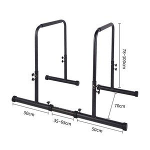딥스바 베이스바 가정용 치닝디핑 턱걸이 실내 운동 단, 샴78-100cm4단계조절가능