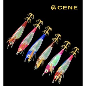 카포스 세네에기 조타 프리즘 쭈꾸미 갑오징어 미니레이저 에기, 레인보우, 1개