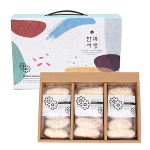 하늘한과 전통 한과 서생 한과 선물 세트 찹쌀 유과 약과, 580g, 1박스