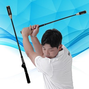 [특허받은] WIXX윅스 특허받은 사운드컨트롤 스윙 템포 골프연습기 실내연습 골프트레이닝 자세교정기 연습용품, 화이트,일반그립, 1개