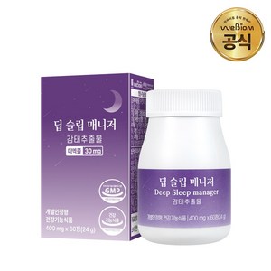 서울대연구진 개발 딥슬립매니저 감태추출물 1BOX 가바 수면건강 최대함량 제주도감태, 60정, 1개