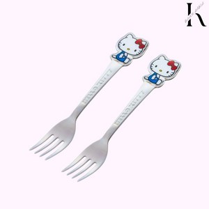 산리오 헬로키티 다이컷 스푼 2개 세트 아동 수저 캐릭터수저 어린이 선물 스케이터 정품