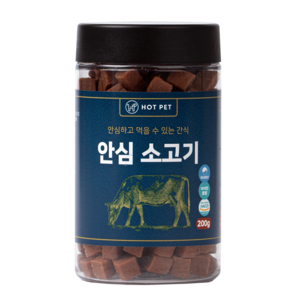 핫펫 강아지 안심 져키 간식, 소고기, 200g, 1개