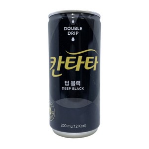 칸타타 블랙커피 딥블랙, 18개, 200ml