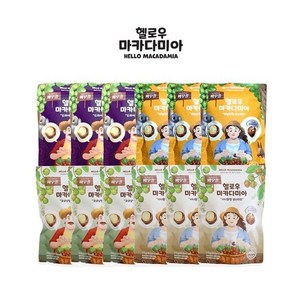 헬로우 마카다미아 총 12봉 (1봉 115g 맛 4종), 3개