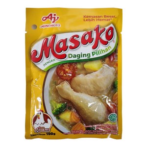 인도네시아 AJINOMOTO 마사코 라사 아얌 치킨스톡 100g /아지노모토 Masako Rasa Ayam Chicken Stock 할랄 HALAL, 1개