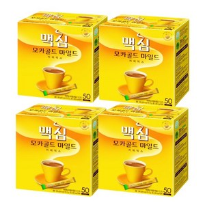 맥심 모카골드 마일드 커피믹스, 12g, 50개입, 4개