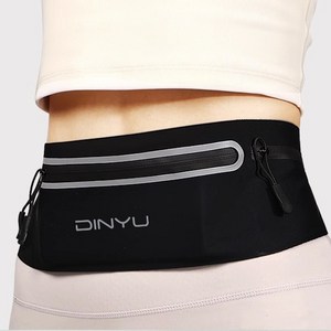 라인고 러닝벨트 조깅 러닝 마라톤 허리밴드 힙색 허리가방, 1개, 블랙