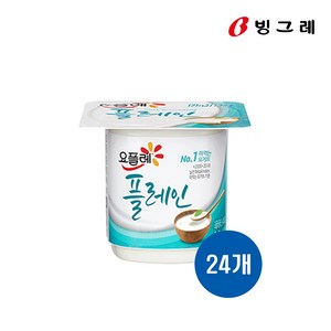 빙그레 요플레 플레인 85g, 24개