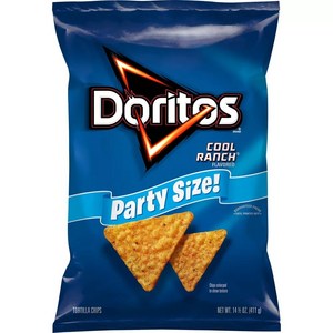 도리토스 쿨 렌치 나초칩 대용량 411g Doritos Cool Ranch Flavored Tortilla Chips 15.5oz, 1개