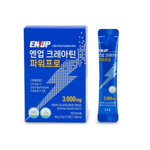 독일산 프리미엄 모노하이드레이트 엔업 크레아틴 파워프로(3.5gx14포) 바로먹는 1회용 스틱포장 식약처인정 건강기능식품 1박스, 49g, 1개