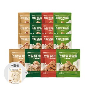 허닭 스팀 닭가슴살 4종 혼합, 100g, 16개