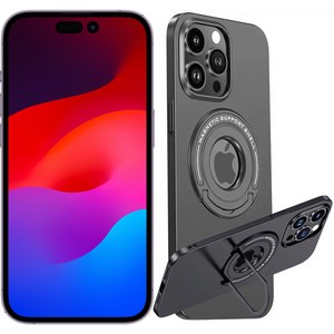 스탠드마스터1 2in1 맥세이프 아이폰 마그네틱 거치대 투명 케이스