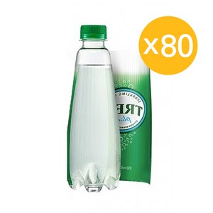 트레비 ECO 탄산수 플레인 무라벨, 80개, 350ml