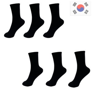 비바슈슈 여성용 더블 쿠션 러닝 스포츠 무지 장목 양말 6켤례 (230~250mm)