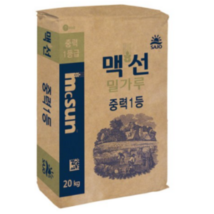 맥선 밀가루 중력1등, 20kg, 1개