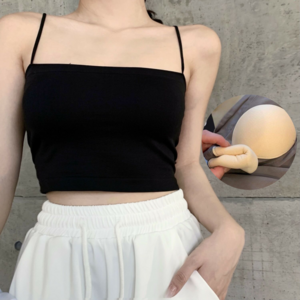 호켓 여성 끈나시 브라탑 크롭 스판 여름용
