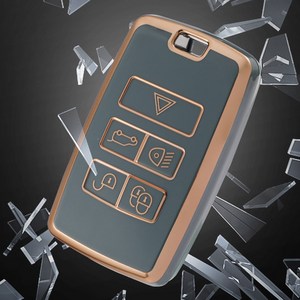 V8MAX 랜드로버 LR-25 스마트키 TPU 키케이스 키홀더 키링 자동차키케이스 브이팔맥스, 올리브